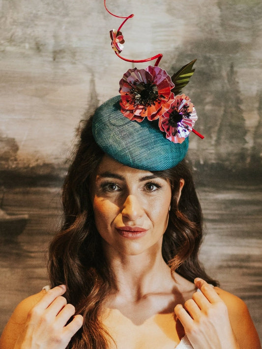 Blooms - Teal & Coral